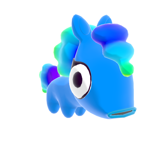 blue pony
